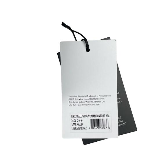 NWT KNIX Lace WingWoman Contour Bra Sz 32G Emerald Limited Edition - Picture 7 of 11